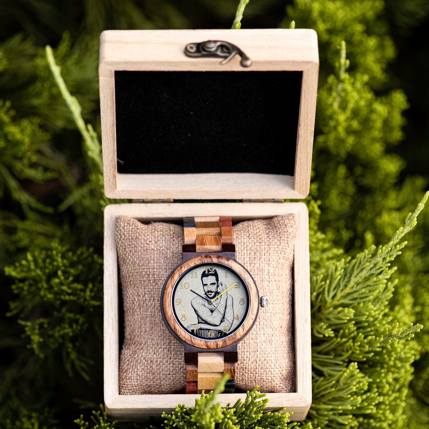 BOBO BIRD Custom Wooden Watch Personalized Photo Couple Fashion Casual Gift for  Him Anniversary Present Support Dropshipping