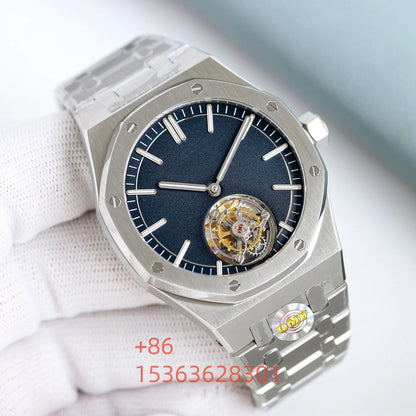 Customized OMF Factory Double Cycloid Hollow Out 41mm Watch 904L Luxurious Waterproof Mechanical Man Watch