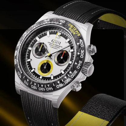 ChronoState BONEST GATTI BG9010 – 39MM Automatic Chronograph Watch | Carbon Fiber Sapphire Timepiece