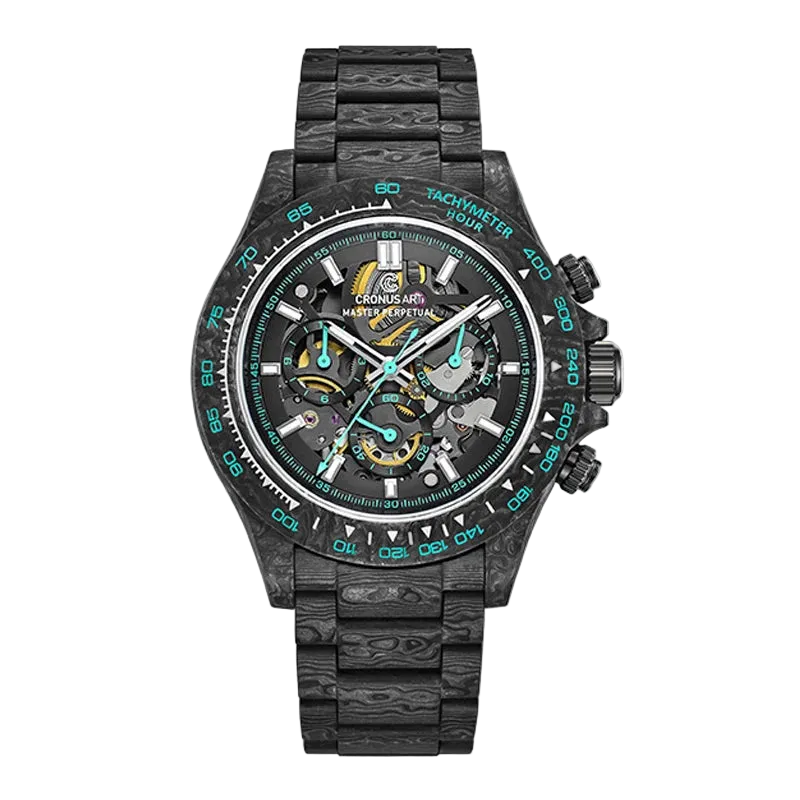 ChronoState CRONUSART CM01-027 – 42MM Automatic Chronograph Watch | Carbon Fibre Skeleton Timepiece
