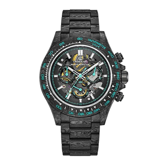 ChronoState CRONUSART CM01-027 – 42MM Automatic Chronograph Watch | Carbon Fibre Skeleton Timepiece