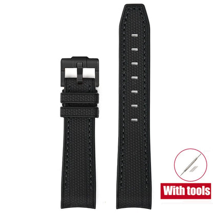 Rubber Watchband for Swatch X Omega Joint MoonSwatch Waterproof Sport 20mm Watch Strap Silicone Curved End Band for Men Women
