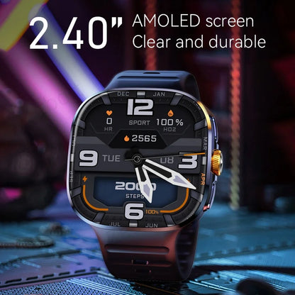 M99 Smartwatch 2.4inch Larger Amoled Screen 12 Panel Menu Smart Watch With 190° Rotating Camera 2100Mah Battery Android 10.0 OS