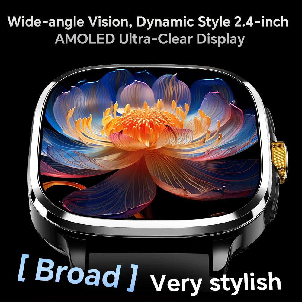 Global Version Android 13.0 S99 Smartwatch 2.4 inch Amoled Screen insert Sim Card GPS WIFI 190° Rotating Camera Game Smart Watch