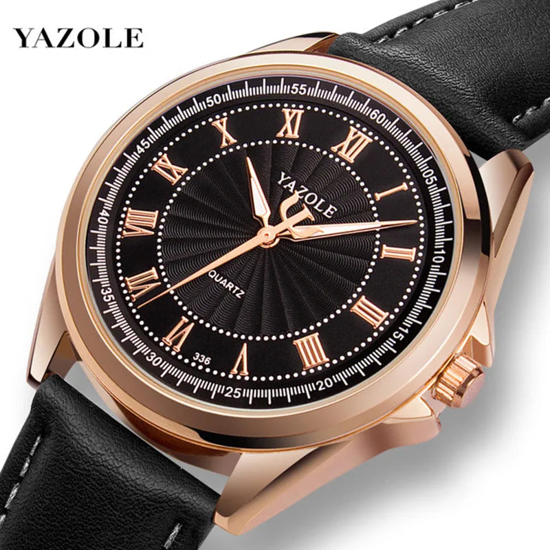 ChronoState YAZOLE – Luxury Quartz Men’s Watch | Classic Business Analog Wristwatch