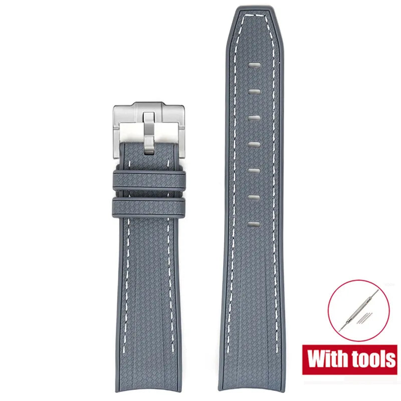 20mm Diving Strap for Omega X Swatch Joint MoonSwatch Men Women Arc Curved End TPU Rubber Bracelet for Rolex Watch Band Tools