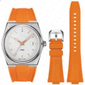 12mm Silicone Rubber Strap for Tissot PRX T137.407/T137.410 Super Player 40mm Men Quick Release Convex End Watch Band Bracelet