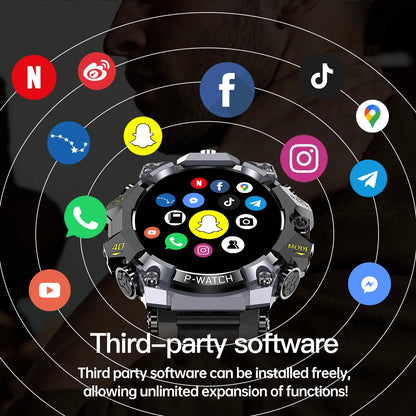 Q668 Smartwatch Android 10.0 1.95inch Amoled 720*720 5G Cellular Version Smart Watch With 800W Dual Camera GPS WIFI 5G Sim Card