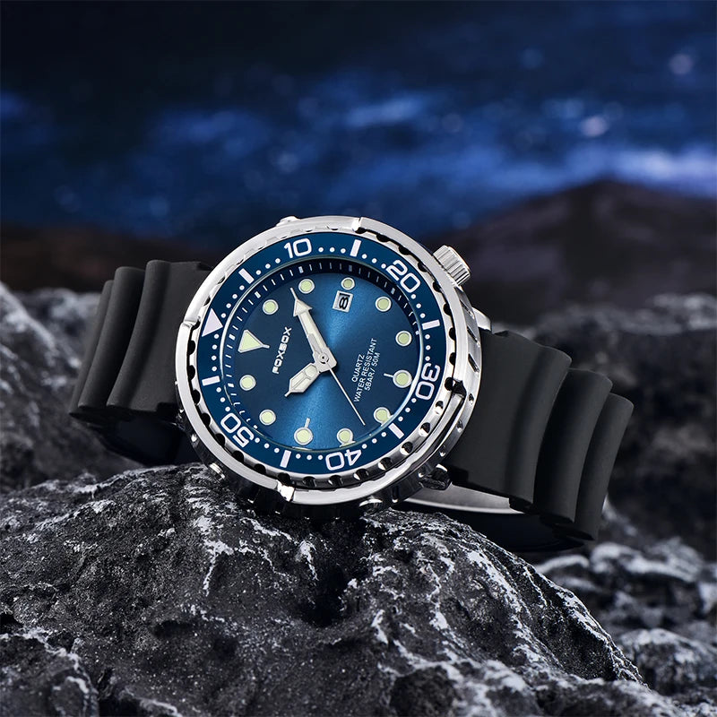 2026 LIGE Fashion Mens Watches Foxbox Top Brand Luxury 5ATM Sports Waterproof Watch for Men Quartz Date Clock Luminous Watch+Box