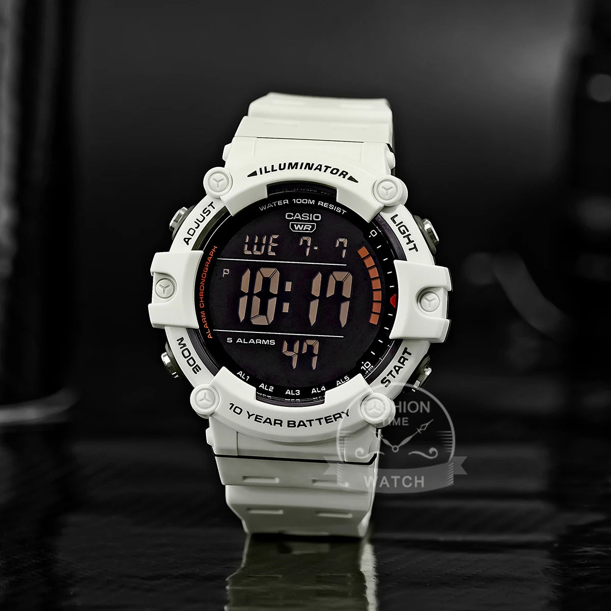 Casio Men's Watch Large Dial Sporty Model Stylish Cool Multifunctional Watches AE-1500WH-8B2