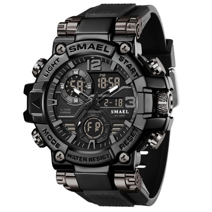 SMAEL Brand 8110 Waterproof Dropshipping Watch Alarm Clock night light Young Fashion business Quartz Sport Wristwatches