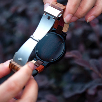 BOBO BIRD Personalized Watch for Men Women Photo Print Wood Wristwatch Birthday Valentine's Day Couple Watches Relogio Mascul