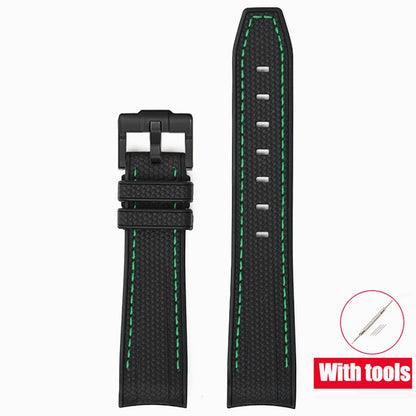 Rubber Watchband for Swatch X Omega Joint MoonSwatch Waterproof Sport 20mm Watch Strap Silicone Curved End Band for Men Women