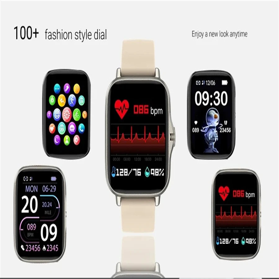 Multi-Function Smart Watch Message Music Playback Dial Call Touch Screen Smartwatch For Women Men Sports Watches For Android IOS