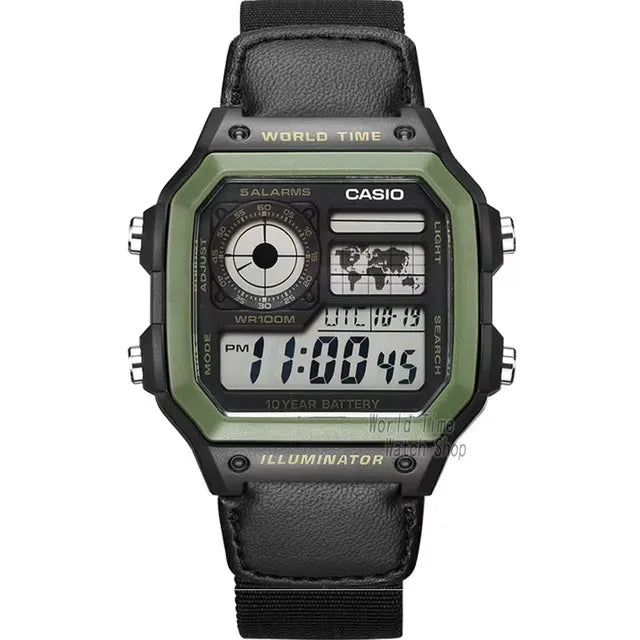 Casio Men's Retro Digital Watch Multifunctional Classic Style Timepiece AE-1200WHB-3B