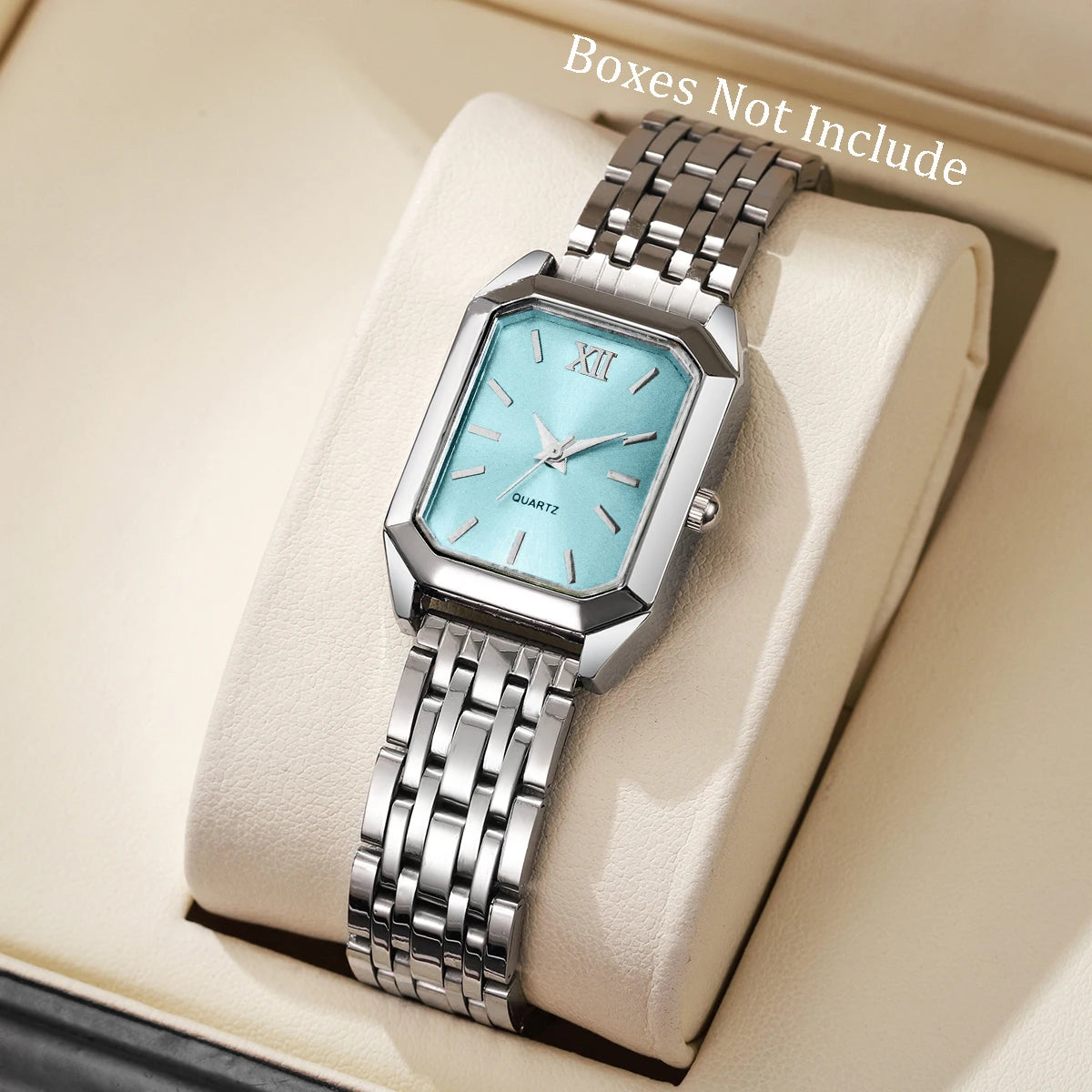 1/8PCS Fashion Rectangle Women Quartz Wristwatch Casual Ladies  Watches Girls Clock Reloj Mujer(Without Box)