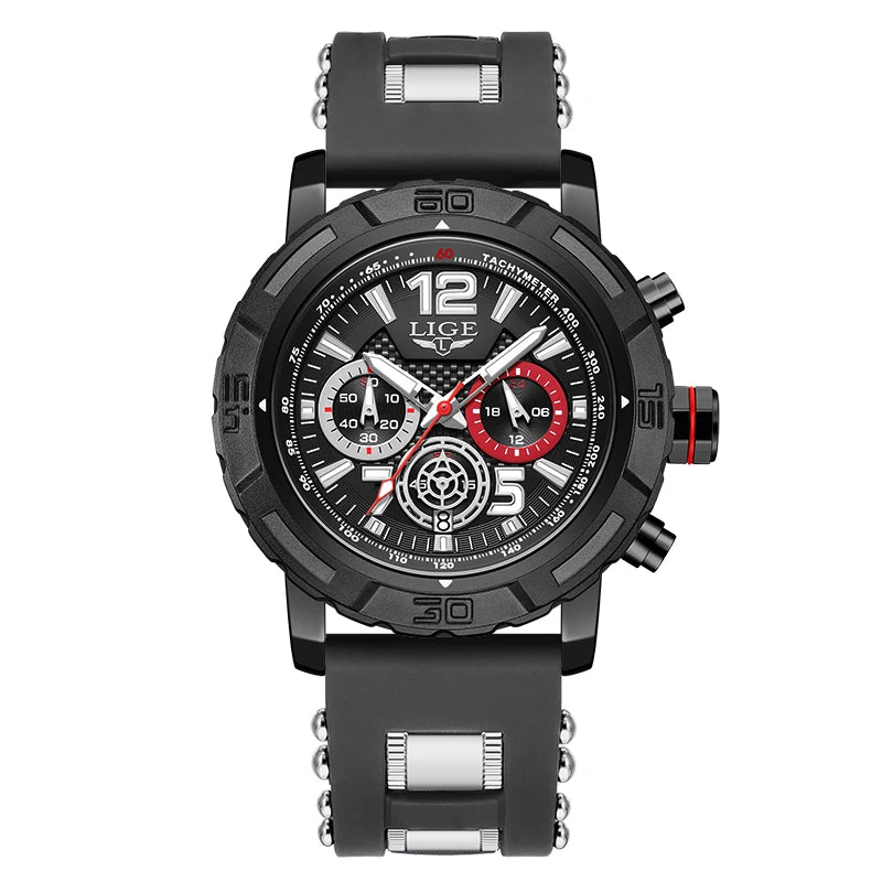LIGE 2026 Mens Watches Top Brand Luxury Business Men Watch Chronograph Male Clock Men Quartz Wristwatches Relogio Masculino+BOX
