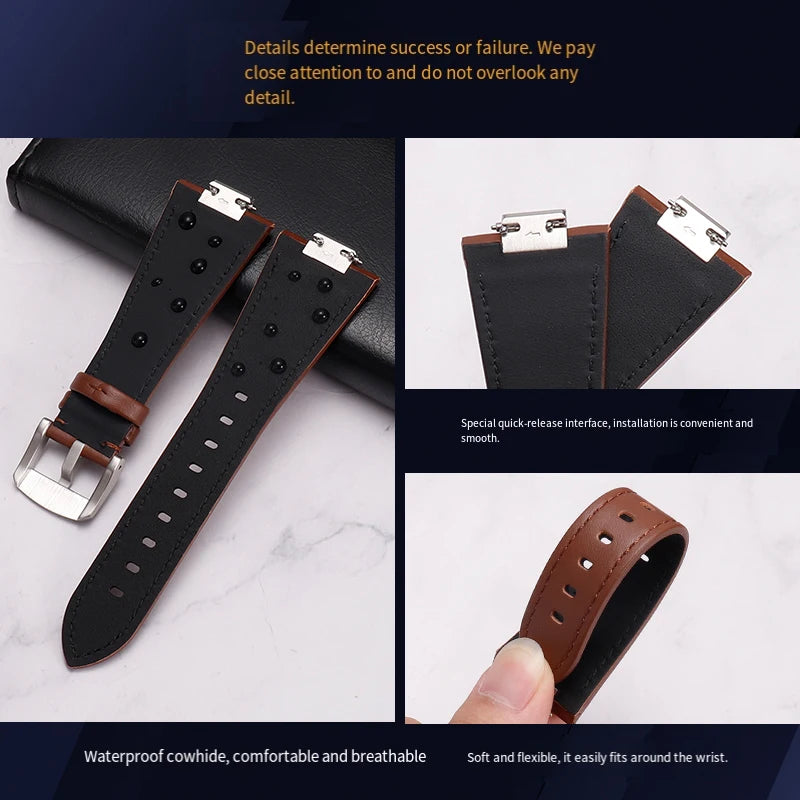 27 * 12mm 1853 PRX T137 watch strap for Tissot PRX men 40mm T137.407/T137.417 raised strap plain/bamboo/lychee pattern watchband