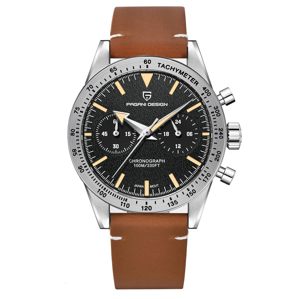 2026 New PAGANI DESIGN Retro Mens Watches Moon Quartz Watch For Men Speed Sports Chronograph AR Sapphire VK64 Clock Reloj Hombre