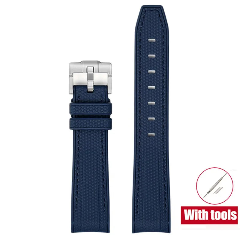 20mm Diving Strap for Omega X Swatch Joint MoonSwatch Men Women Arc Curved End TPU Rubber Bracelet for Rolex Watch Band Tools