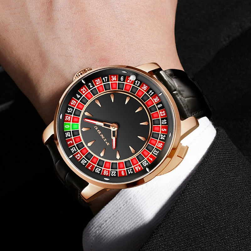 PINDU  NH35A Roulette Table Table Ceramic Sphere Sapphire Waterproof Mechanical Watches
