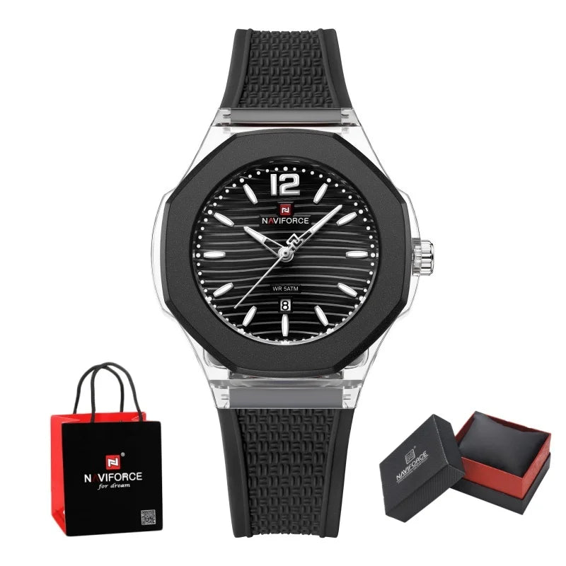 NAVIFORCE  NF6109  Watch Quartz Waterproof Silicone  Luxury
