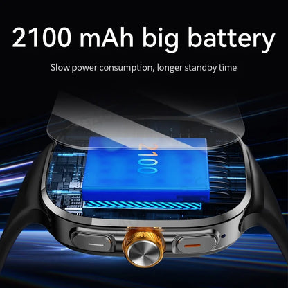 M99 Smart Watch Android 10.0 Smartwatch With Sim Card Rotary Camera GPS WIFI Compass 512GB Storage 2.4inch larger Amoled Screen
