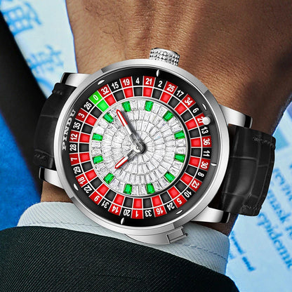 PINDU P6629 Roulette Watches  Design Movement Sapphire Men's Mechanical Watch