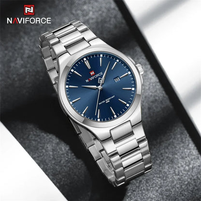 NAVIFORCE NF9214 Original Design Fashion Men's Watches Stainless Steel Simple Calendar Male Waterproof Relogio Masculino