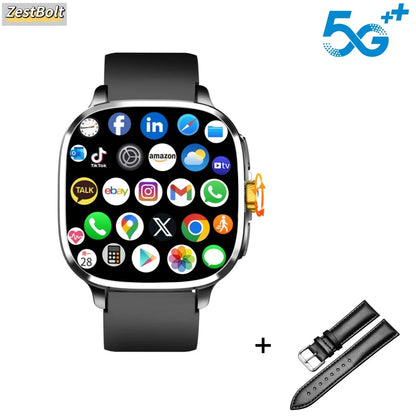 Global Version Android 13.0 S99 Smartwatch 2.4 inch Amoled Screen insert Sim Card GPS WIFI 190° Rotating Camera Game Smart Watch