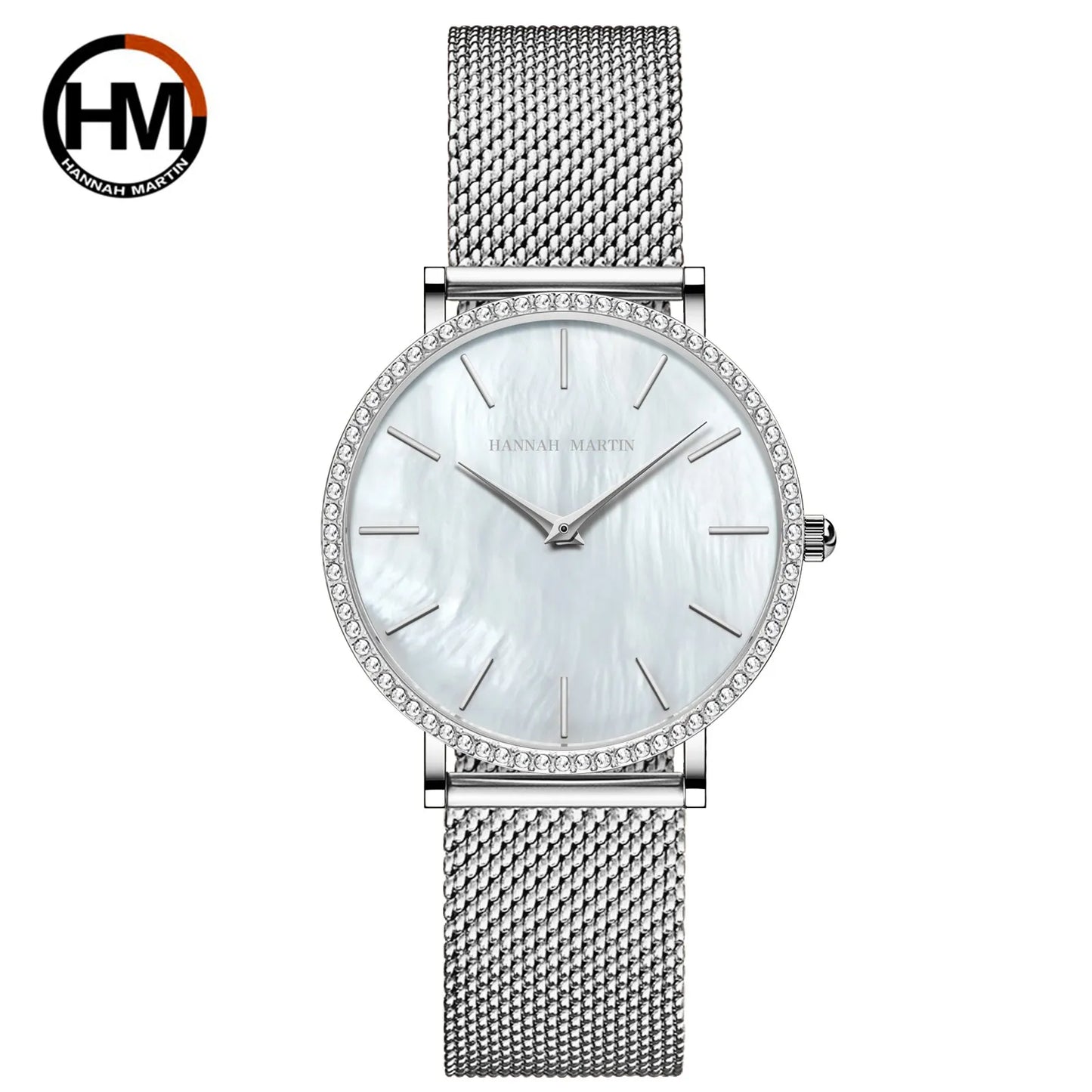 Hannah Martin Luxury Water Diamond Rose Gold  Quartz Watch
