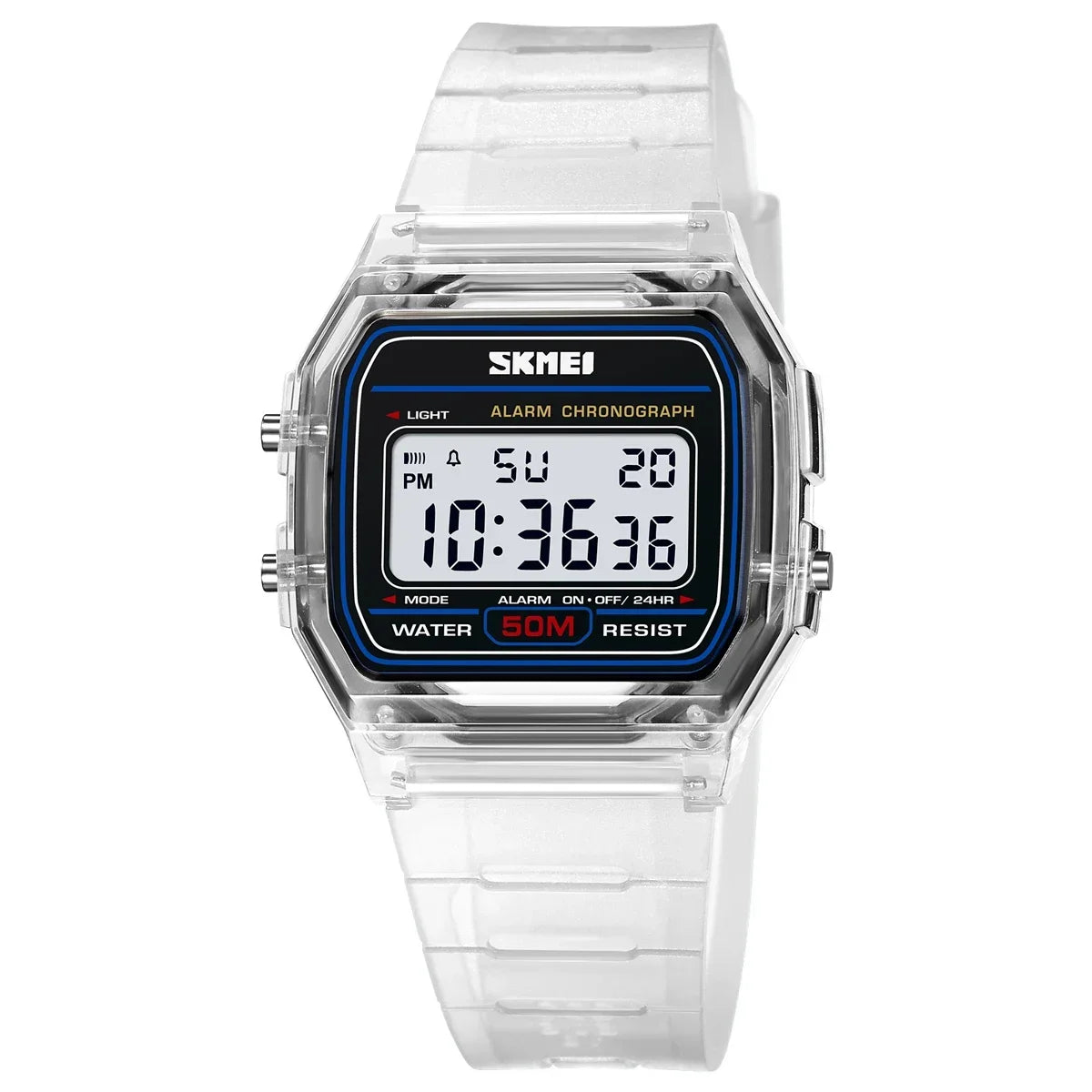 SKMEI 2056 Electronic Waterproof Sports Watch for Men Women Countdown Boy Girl Digital Date Wristwatches 1123 Reloj Masculino