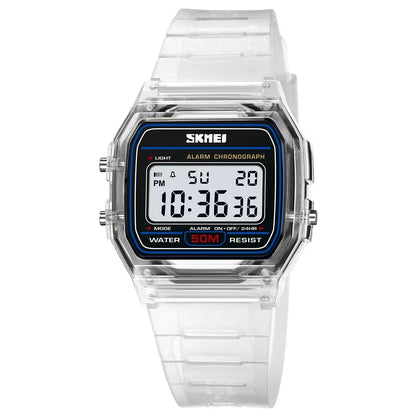 SKMEI 2056 Electronic Waterproof Sports Watch for Men Women Countdown Boy Girl Digital Date Wristwatches 1123 Reloj Masculino