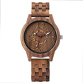 Bob Bird Luxury Watch Gearwheel Arabic Numerals Wooden Layer Design Dial Folding Clasp Watchband Stylish Male Watches