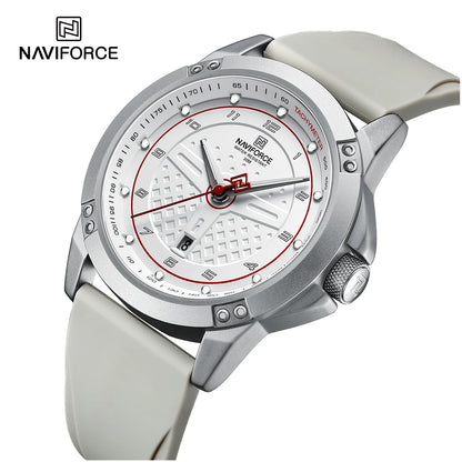 NAVIFORCE Casual Quartz Wristwatch Fashion Waterproof Men's Watches Sport Silicone Strap Male Luminous Clock Relogio Masculino