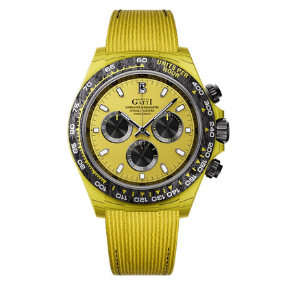 ChronoState BONEST GATTI BG9010 – 39MM Automatic Chronograph Watch | Carbon Fiber Sapphire Timepiece