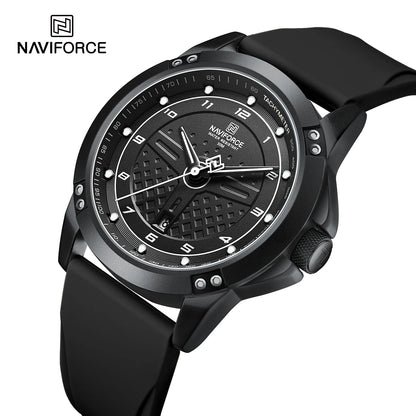NAVIFORCE Casual Quartz Wristwatch Fashion Waterproof Men's Watches Sport Silicone Strap Male Luminous Clock Relogio Masculino