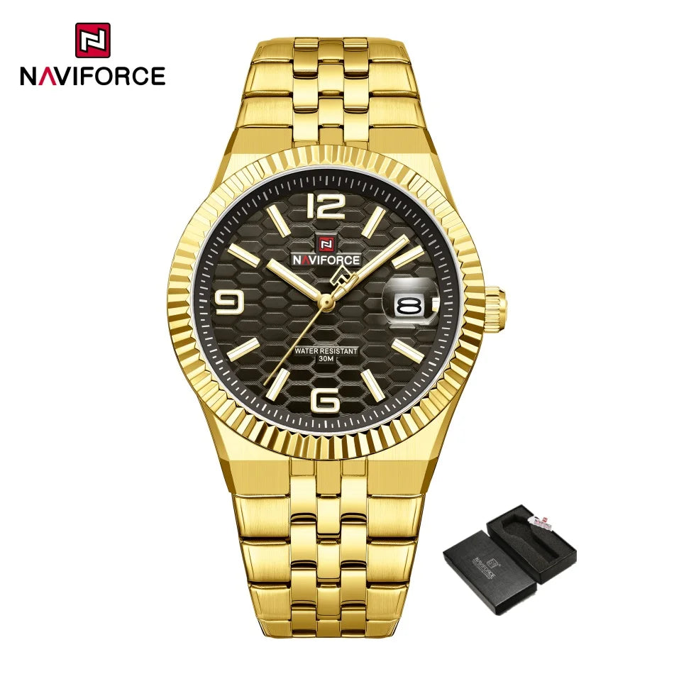 NAVIFORCE NF9277 Quartz Watch Stainless Steel Water-Resistant