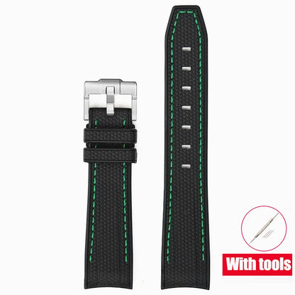 Rubber Watchband for Swatch X Omega Joint MoonSwatch Waterproof Sport 20mm Watch Strap Silicone Curved End Band for Men Women