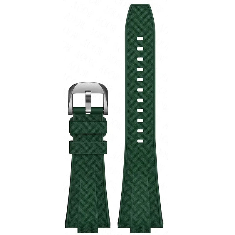 12mm Quick Release Rubber Strap for Tissot PRX Powermatic 40mm T137.407 T137.410 Men Convex Silicone Replace Watch Band Bracelet