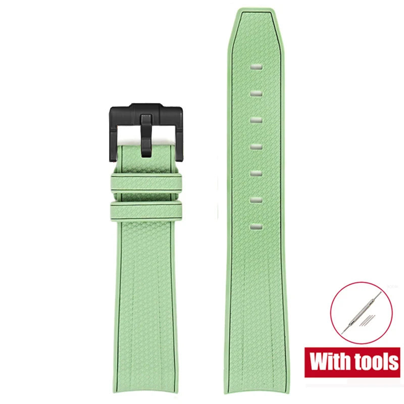 Rubber Watchband for Swatch X Omega Joint MoonSwatch Waterproof Sport 20mm Watch Strap Silicone Curved End Band for Men Women