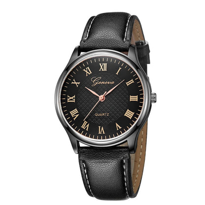 ChronoState Black Rose Gold – Luxury Quartz Business Watch | Waterproof Leather Men’s Watch