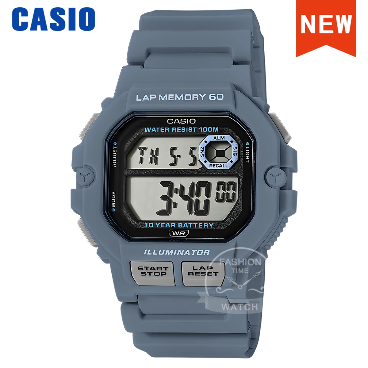 Casio watche for men Multifunctional square waterproof reloj hombre  WS-1400H-2A