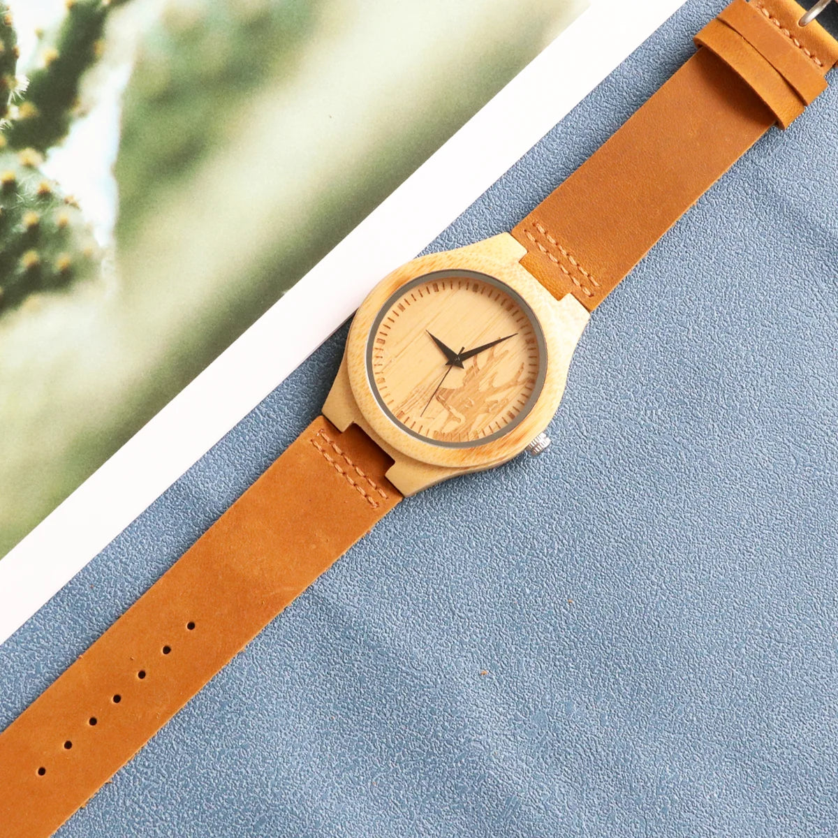 Bobo Bird  Classic  Watch Strap Quartz Wristwatches Wooden Watch