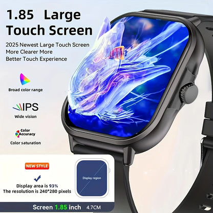LAXASFIT 2026 New Smartwatch Bluetooth Calling Music Playback Heart Rate & Blood Pressure Monitoring Unisex Holiday Gift