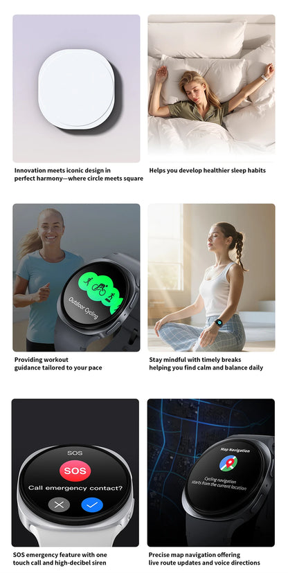 Smart Watch GPS Track Smart Watches For Men Women Sport Heart Rate Bluetooth Call NFC IP68 Waterproof Compass Smartwatch 8 Mini