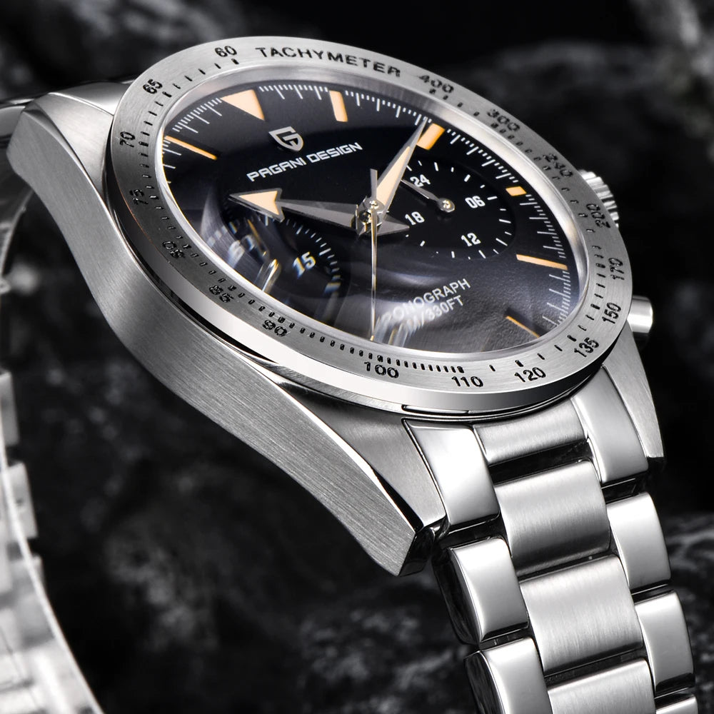 2026 New PAGANI DESIGN Retro Mens Watches Moon Quartz Watch For Men Speed Sports Chronograph AR Sapphire VK64 Clock Reloj Hombre