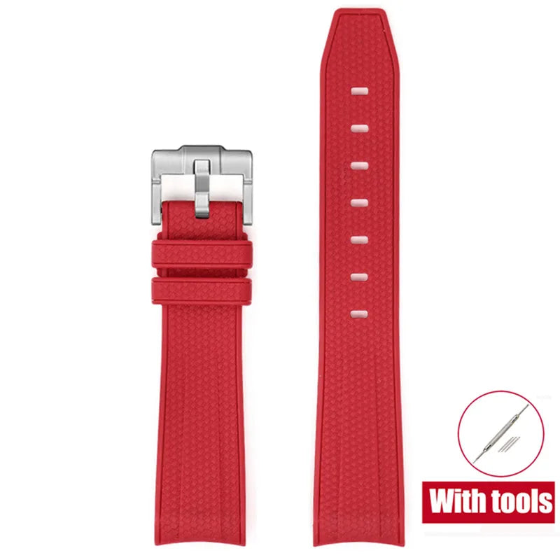 Rubber Watchband for Swatch X Omega Joint MoonSwatch Waterproof Sport 20mm Watch Strap Silicone Curved End Band for Men Women