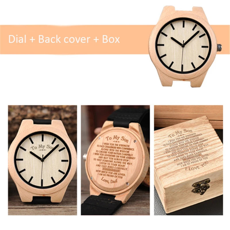 Engrave Customized Logo Fee for Bamboo Wood Watches Paper Bamboo and Wooden Gift Boxes(Only Logo Fee Do niot Include product)