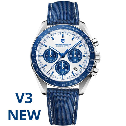 PAGANI DESIGN 2026 New V5 PD1701 Men's Watches Luxury Quartz Watch Men Sport Speed Chronograph AR Sapphire glass 100M Waterproof